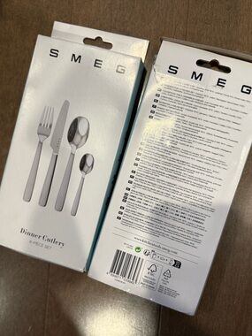 SMEG Dining Cutlery 4-Piece Set * 2 - Stainless Steel Silver